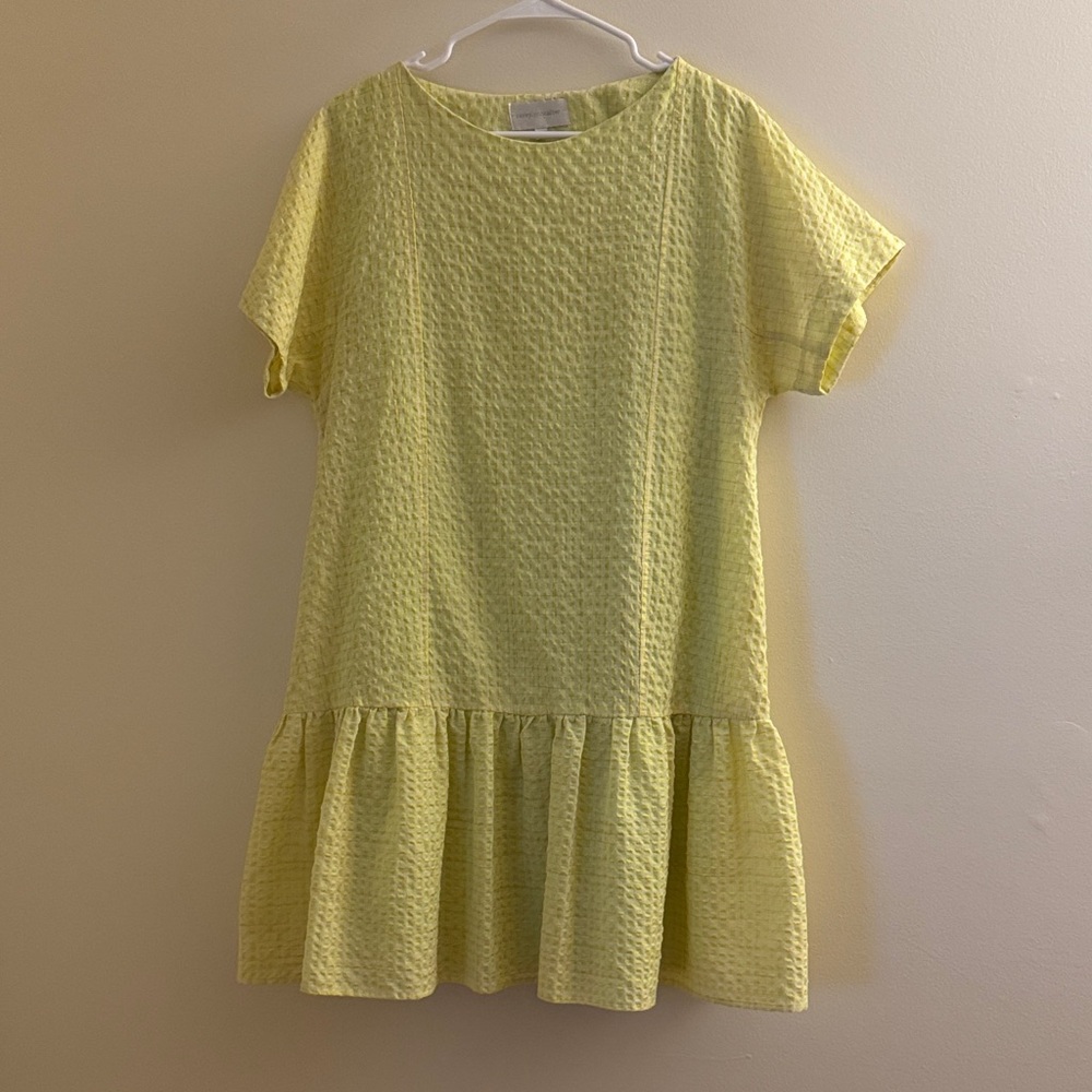 SALE Corey Lynn Calter Anthropologie Lime Seersucker Dress